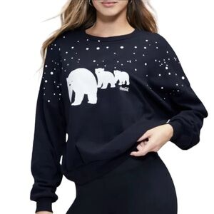 Wildfox x Coca Cola Polar Bear Pullover Sweatshirt